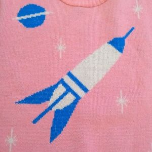 NWT Miss Fortune Space Age Rocket Sweater